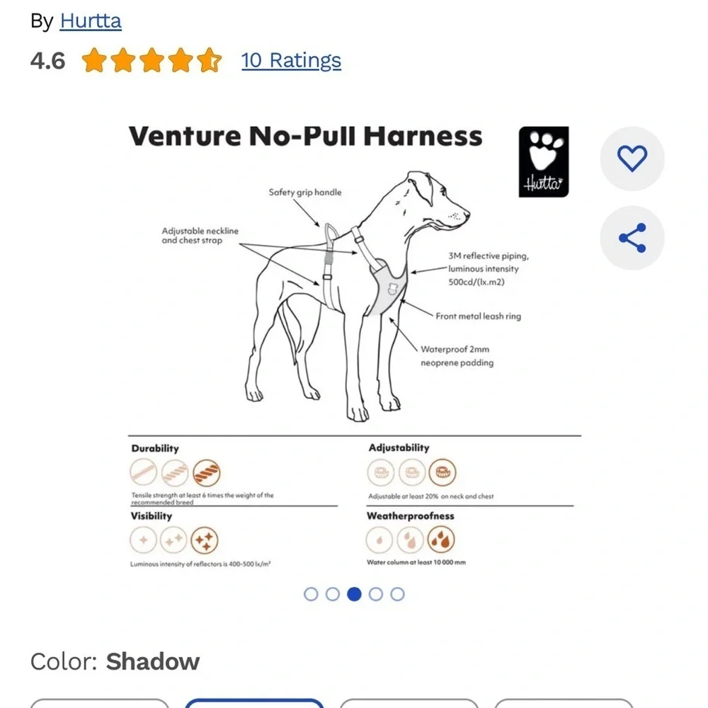 Gray Dog Harness